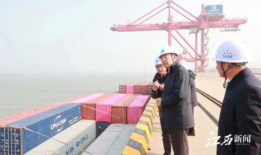尹弘在九江调研国际船舶管理业务 做强航运枢纽 激活开放动能
